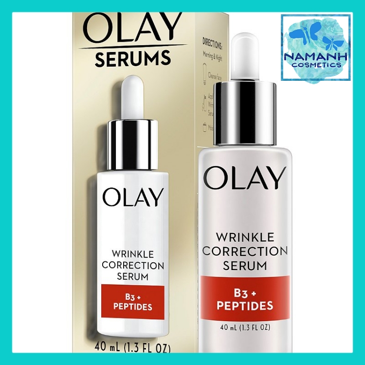 Tinh chất khắc phục nếp nhăn Serum Olay Wrinkle Correction with Vitamin B3 + Collagen Peptides 40 mL