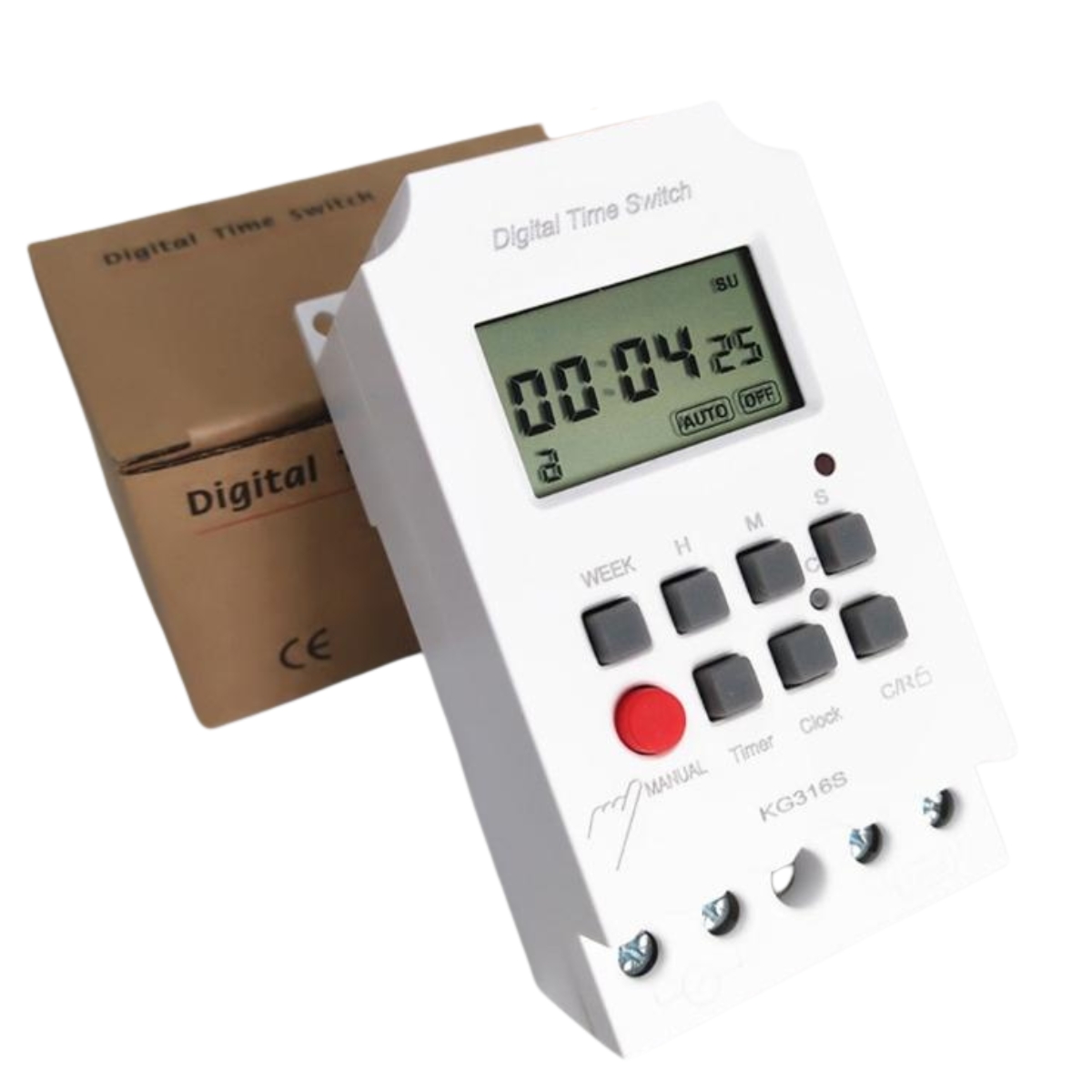 Timer tuần kg316s, kg316t-ii, kg316t công tắc hẹn 168 giờ có 14, 20, 32 chế độ tắt mở giây-phút-giờ - micro computer