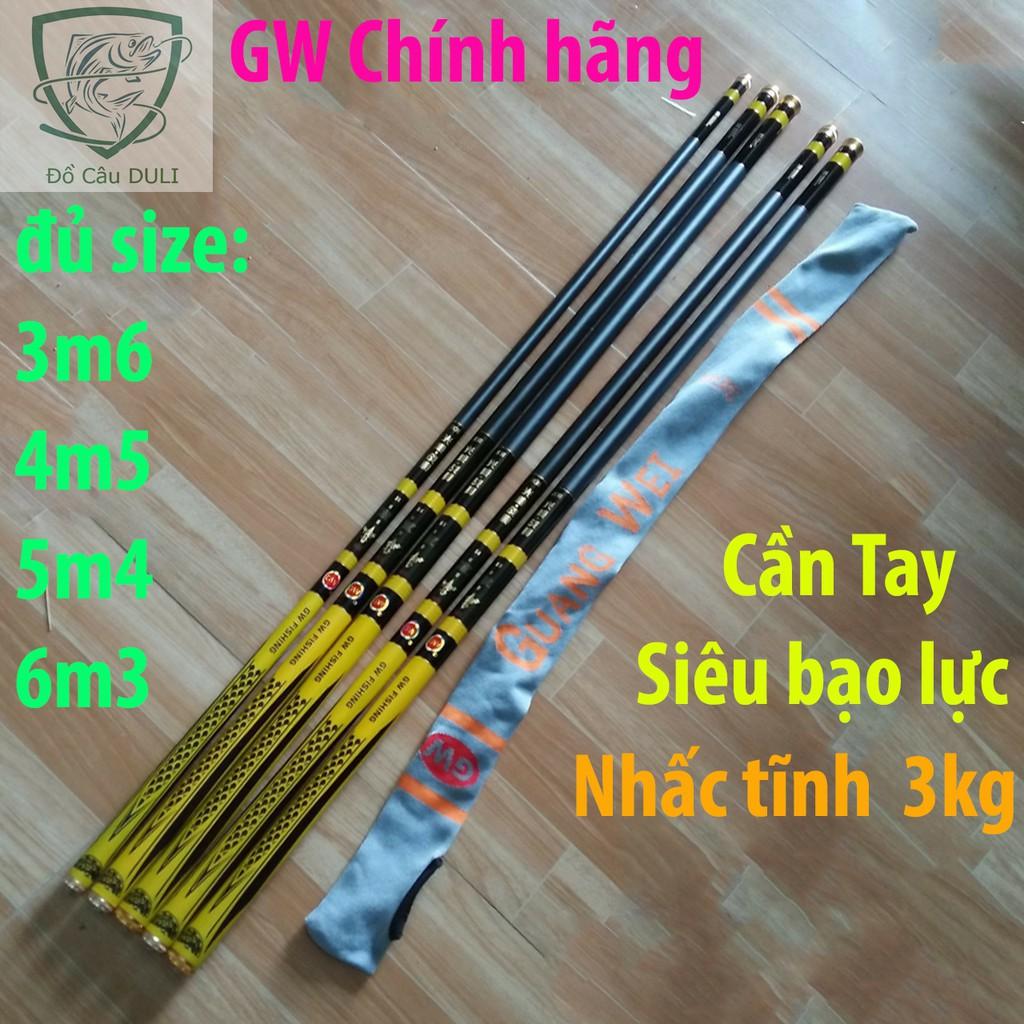 [Nhấc Tĩnh 3.5kg] Cần Câu Tay GW 8H đủ size 3m6 - 6m3 vàng đen . Kích thước chính xác của sản phẩm này là: 5m4 - Thanh lý hàng tồn - đại hạ giá big sale cực hot
