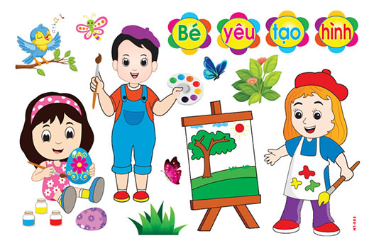 Decal mầm non- góc tạo hình nt-003 khổ lớn 127x80