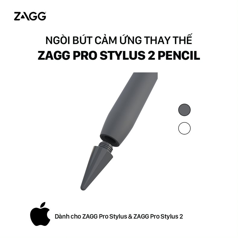 4 ngòi bút cảm ứng thay thế zagg - pro stylus