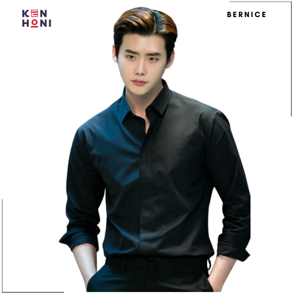 Áo sơ mi đen nam dài tay, áo sơ mi nam công sở kiểu dáng hàn quốc không nhăn kenhoni bernice 315