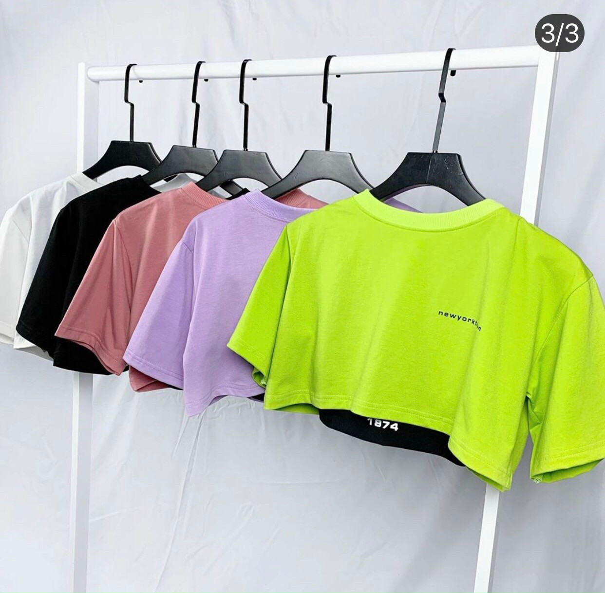 SET 2 ÁO CROPTOP NY SIÊU XINH CHẤT VẢI MỀM MỊN CHO TEEN NĂNG ĐỘNG CÁ TÍNH