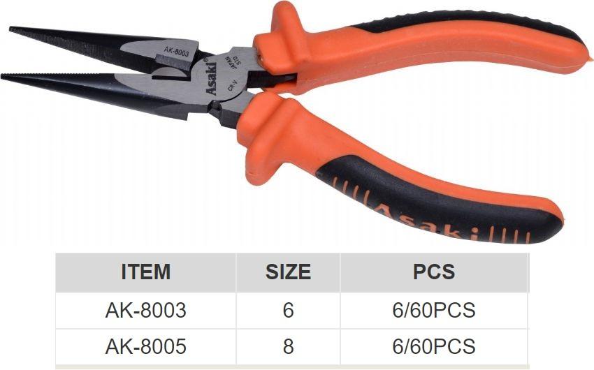 Kìm nhọn asaki ak-8003 c2-6inch