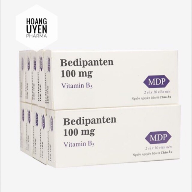 Vitamin b5 bedipanthen 100mg mdp - hộp 20 viên