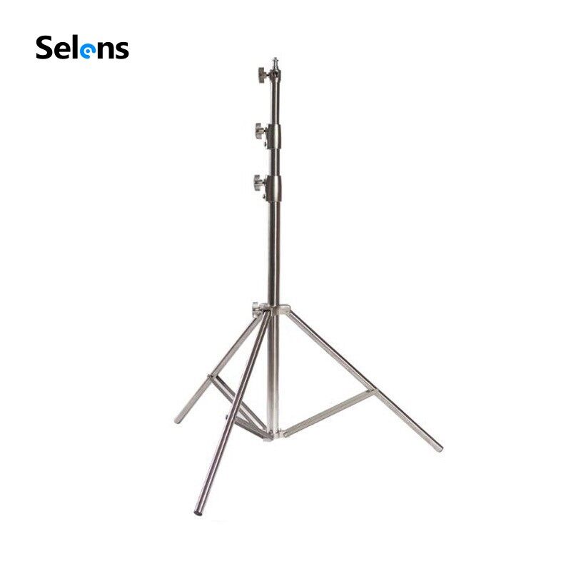 Selens chân đèn bằng thép không gỉ 210cm) ánh sáng đơn sắc và các thiết bị chụp ảnh khác