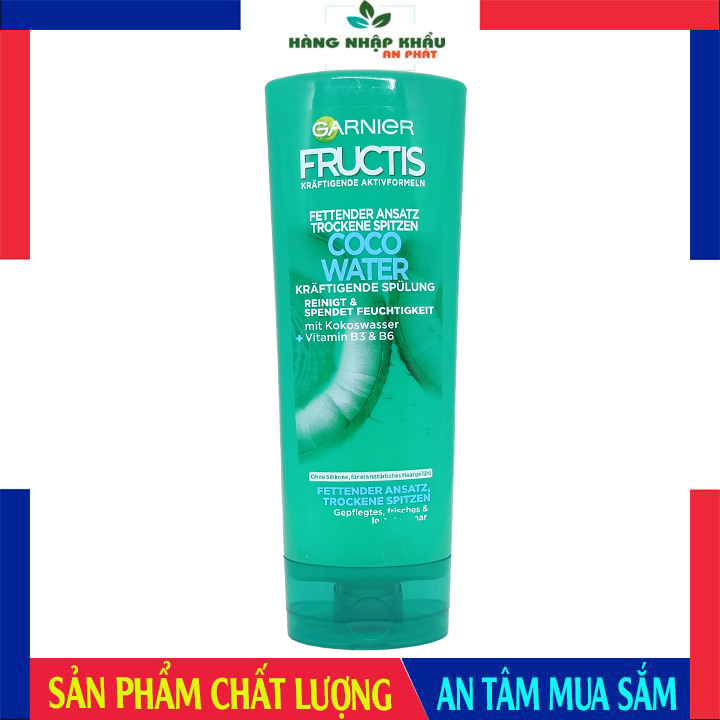 Dầu xả Nước Dừa Garnier Fructis Fats Coco, 250ml