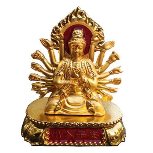 Tượng phật bà quan âm nghìn tay để taplo xe ô tô