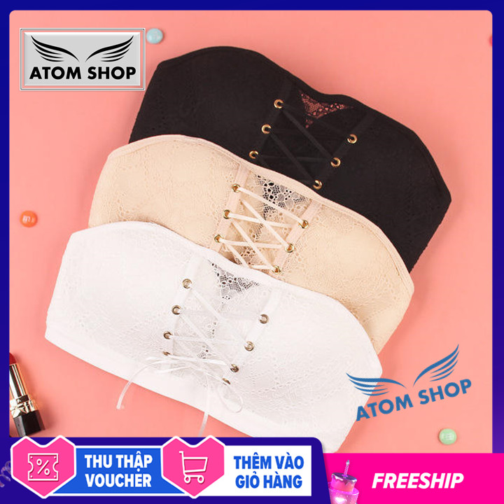 Áo ngực quả ngang dây rút akd04 ngực chống tụt - áo ngực không dây chống tuột cúp ngang
