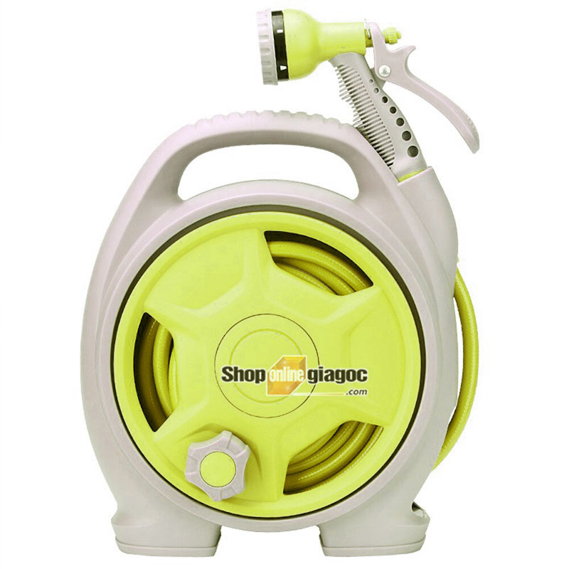 (Dây dài 15m) Bộ Vòi Rửa Xe Tưới Cây Rulo Thu Cuộn Ống Nước (15m)