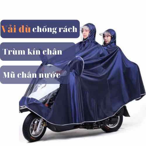 Áo mưa phản quang có chụp gương, vải dù ép pvc chống rách 1 mũ và 2 mũ.hp95