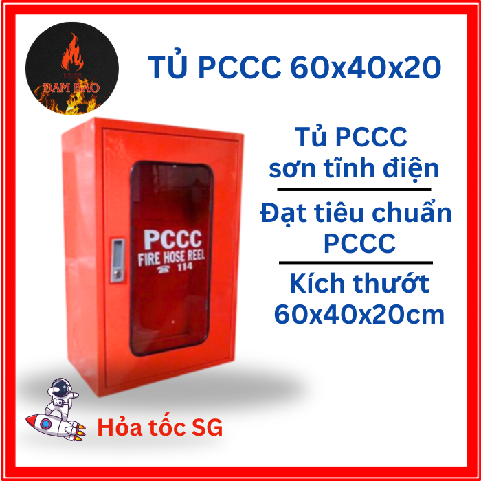 Tủ PCCC, tủ chữa cháy vách tường, tủ đựng bình chữa cháy 60x40x20