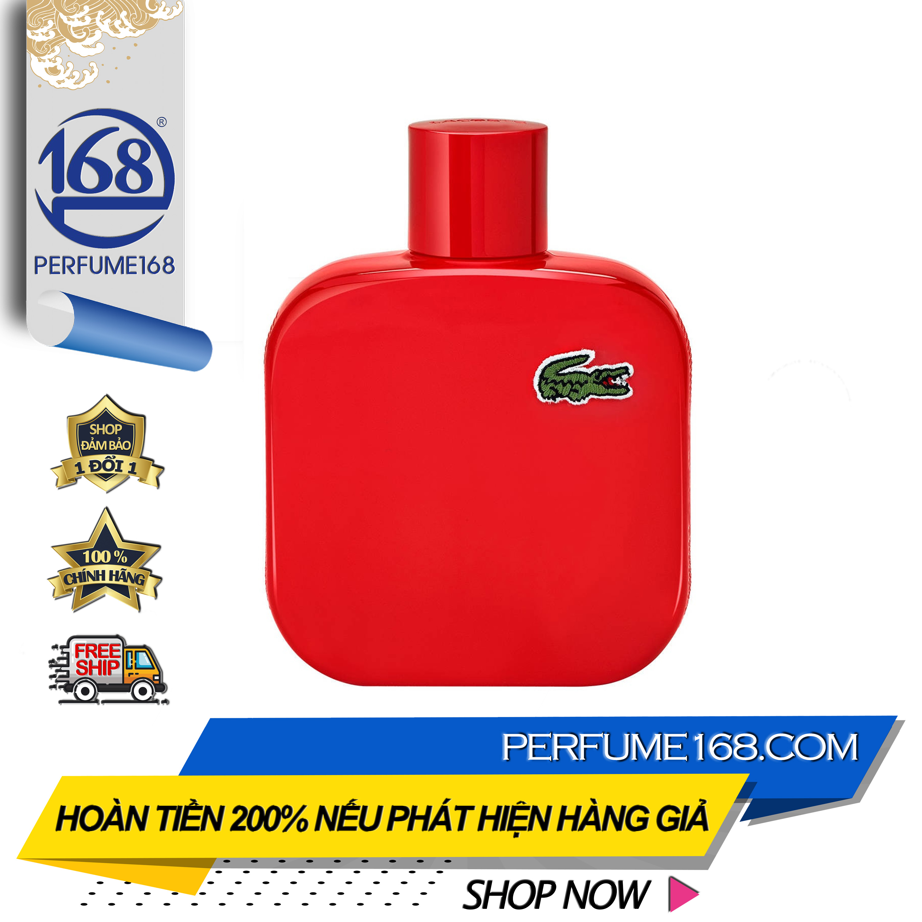 Nước hoa chính hãng. Nước hoa nam Lacoste L.12.12 Rouge - Energetic
