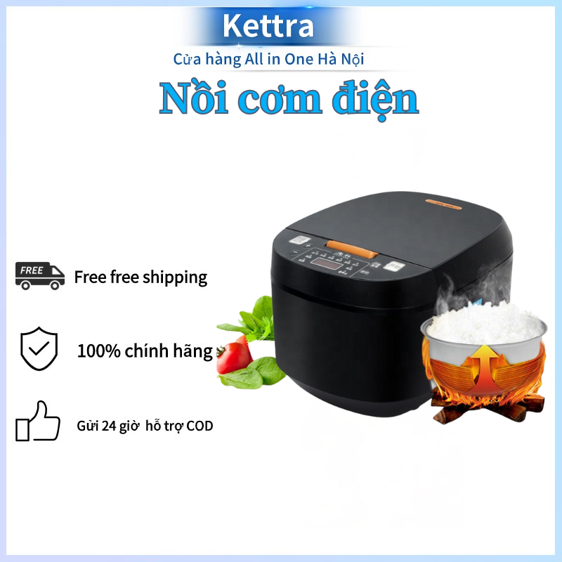  Nồi cơm điện gia đình Nồi cơm điện thông minh đa năng Nồi cơm điện dung tích siêu lớn 5L 