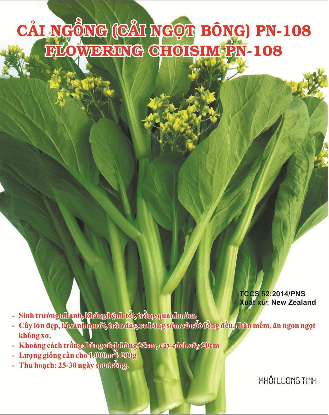 HẠT GIỐNG CẢI NGỌT ĂN BÔNG 108