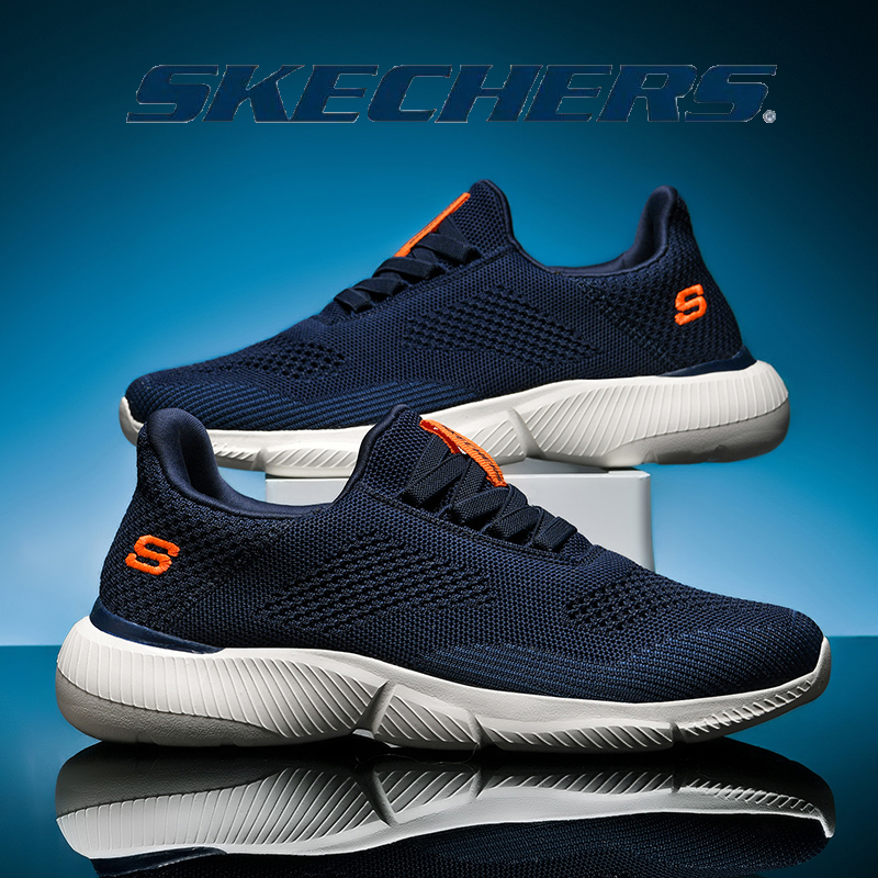 Skechers_mới go walk arch fit-giày nam giày đi bộ giày nam giày thường ngày cho nam giày thể thao nam giày màu đen giày vải bố giày chạy bộ