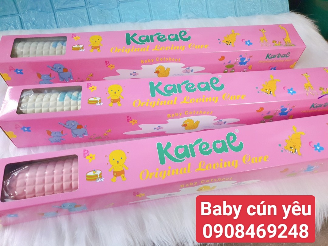 Tấm lót cao su non Kareal ( thảm nước / chiếu mát ) chống thấm tốt cho bé size 90 x 60 cm, made in Malysia