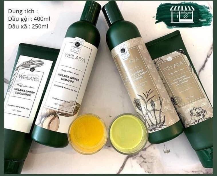 [HCM]Bộ Dầu Gội Xã Gừng Hà Thủ Ô WEILAIYA mọc tóc và phục hồi hư tổn