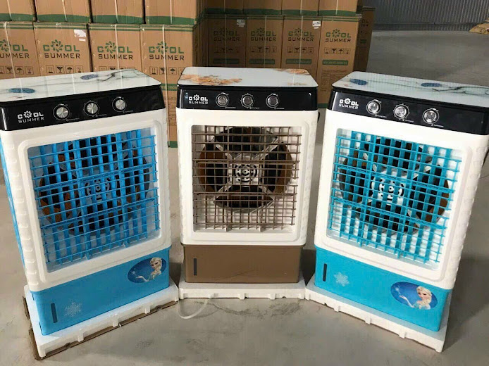 Quạt điều hòa hơi nước cool sumer yk-jx7, dung tích 55l, 150w made in thailand, dây đồng ,có 2 khay đá khô.