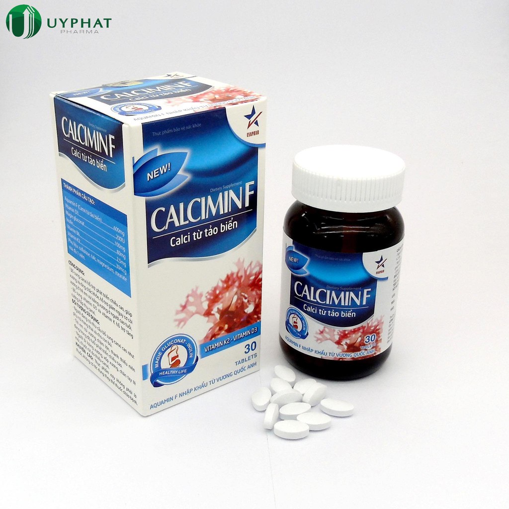 [CHÍNH HÃNG] CALCIMIN F - CALCI HỮU CƠ CHIẾT XUẤT TỪ TẢO BIỂN NHẬP KHẨU ANH QUỐC