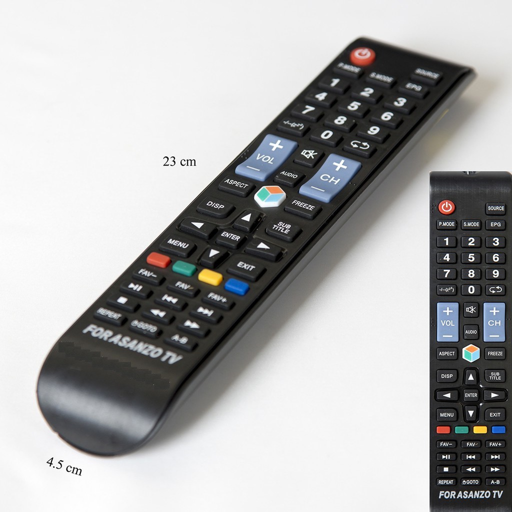 Asanzo 3D Dài - Remote điều khiển Tivi Asanzo Smart thông minh (Giống mẫu mới dùng được)