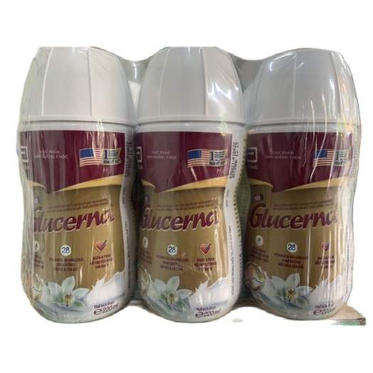 Lốc 6 chai sữa nước Glucerna dạng chai 220ml date 24082022
