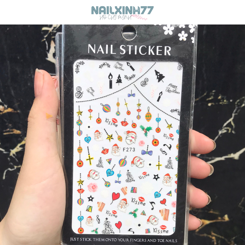 Nail sticker Noel dán móng tay - Chân