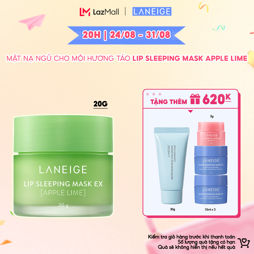Mặt nạ ngủ cho môi hương táo Laneige Lip Sleeping Mask Apple Lime 20g