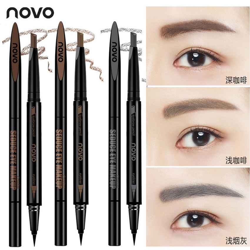 Chì kẻ máy mắt 2 trong 1 novo makeup seduce-tenshi cosmetics