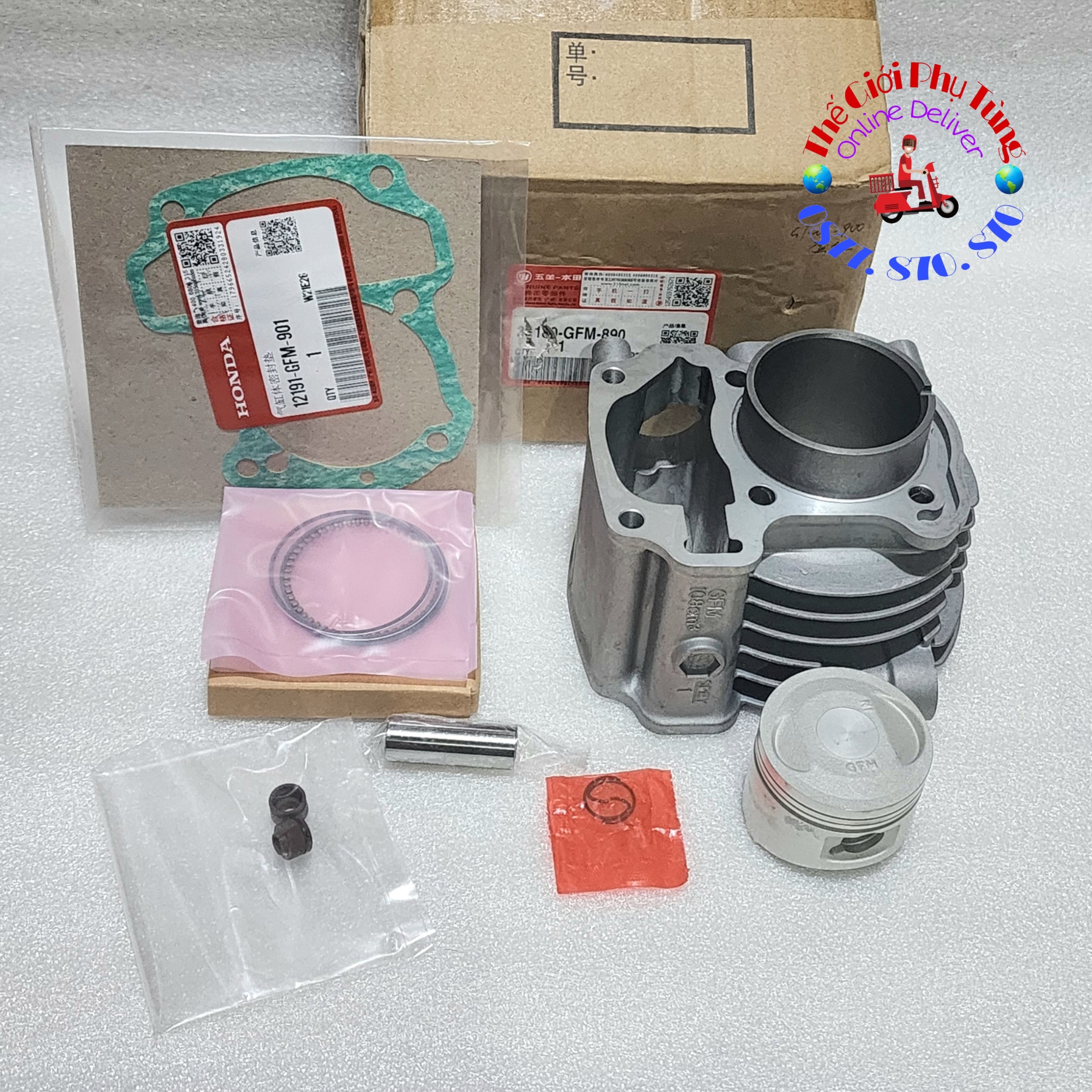 Bộ nòng piston bạc scr, lead 110 zin wuang