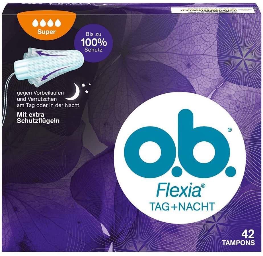 Băng vệ sinh tampons nội địa Đức size super flexia ban đêm 42st