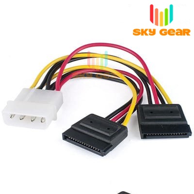 Dây chuyển 4pin Molex sang 2 cổng Sata