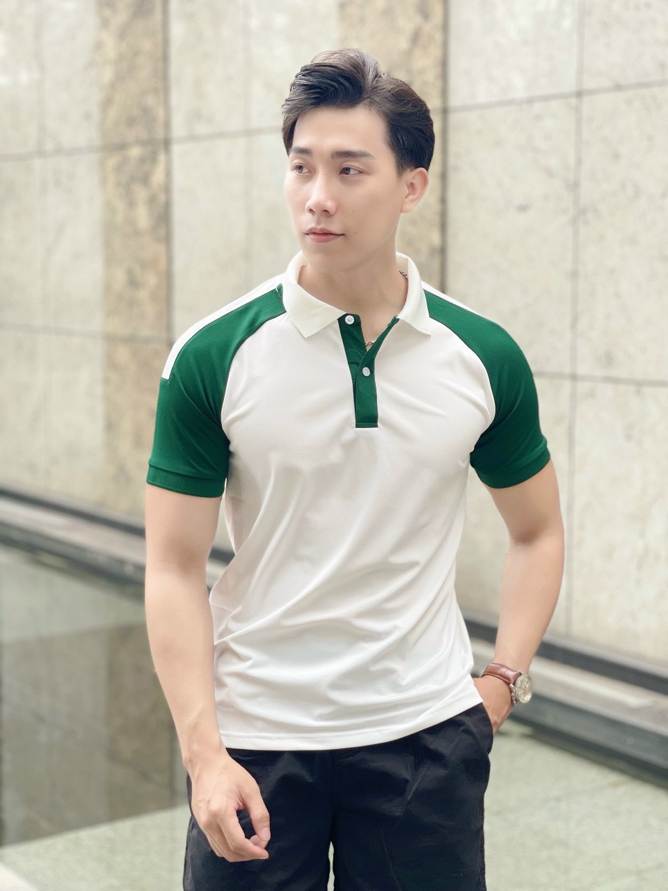 Áo thun nam chất lượng đẹp trai, áo cổ bẻ polo thun cá sấu poly lạnh mùa hè mát mẻ