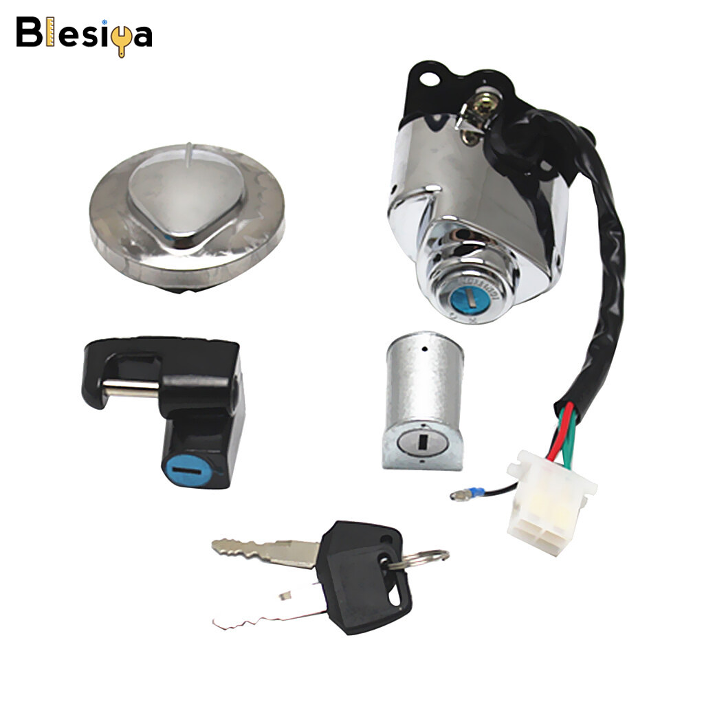 Blesiya Ignition Switch Fuel Gas Cap Helmet Lock Key for Honda CMX250