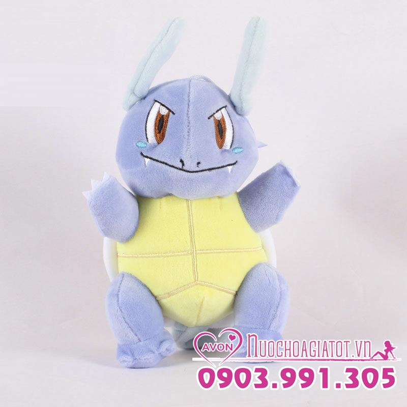 TẶNG TÚI QUÀ - GẤU BÔNG POKEMON RÙA NƯỚC CẤP 2 WARTORTLE KAMEIL 20CM