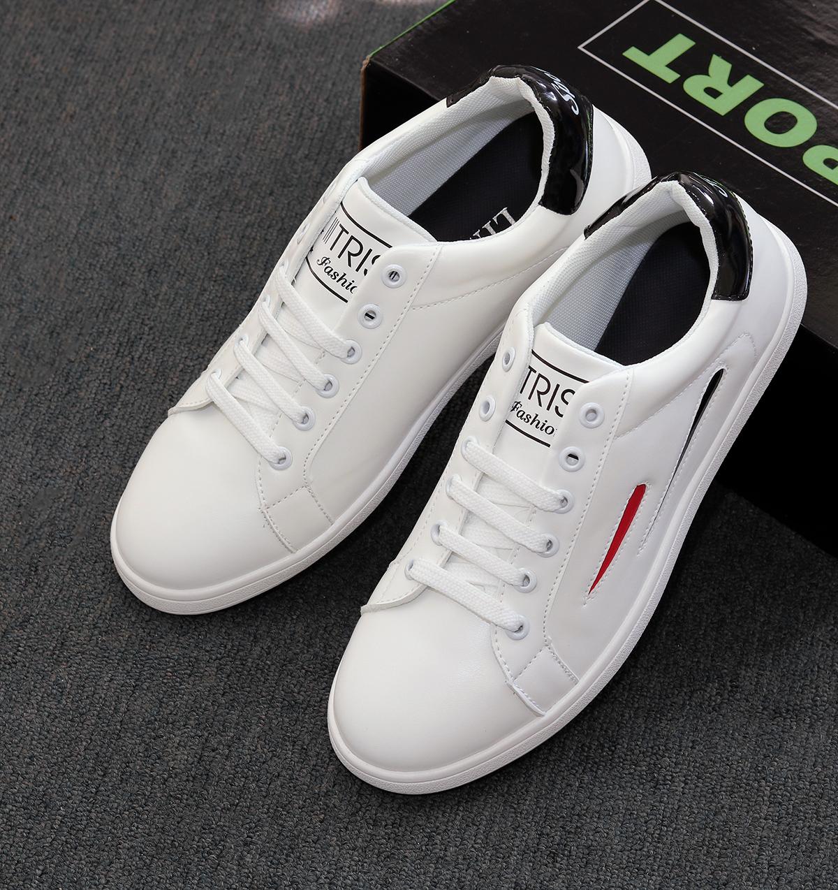Giày sneaker- giày nam cổ ngắn Trắng- mã M3- ưu đãi cực khủng