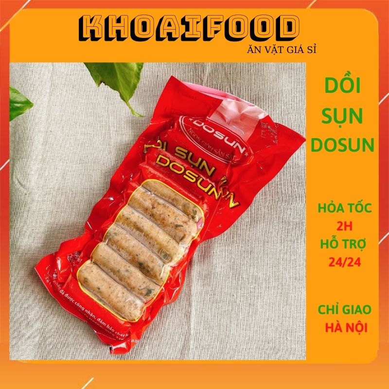Dồi sụn hiệu DOSUN ăn vặt chiên ngon , nướng chuẩn vị