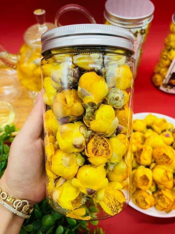 Trà Hoa Vàng Quảng Ninh Sấy Lạnh Lọ  50g , ( Kim Hoa Trà) -  Đặc Sản Rừng