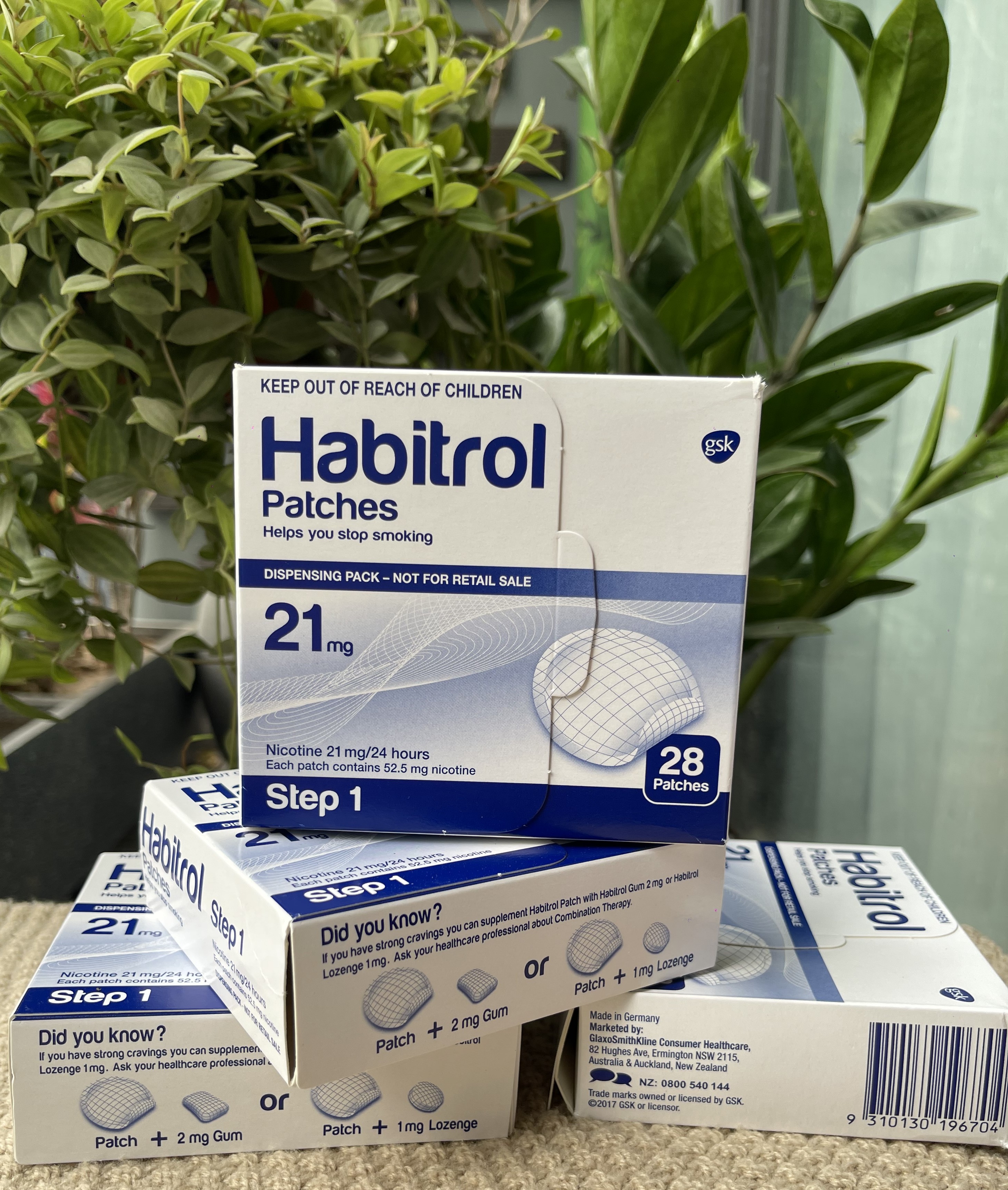 Habitrol Transdermal 21mg Step 1 Nicotine Patches, 28 Patches