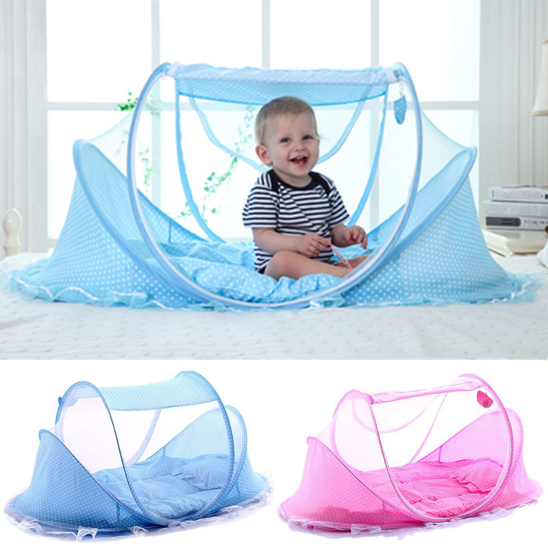 Bé Giường cũi lưới di động có thể gập lại ngủ Net trẻ sơ sinh muỗi Lều trẻ