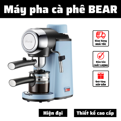 Hàng hot máy pha cà phê mini bear kfj- a022n1 chính hãng pha cafe espresso tự động cao cấp có viên nén cà phê big dream store