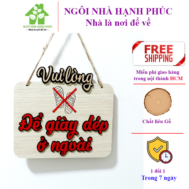 Bảng gỗ decor trang trí shop 🚀để giày dép ở ngoài🚀
