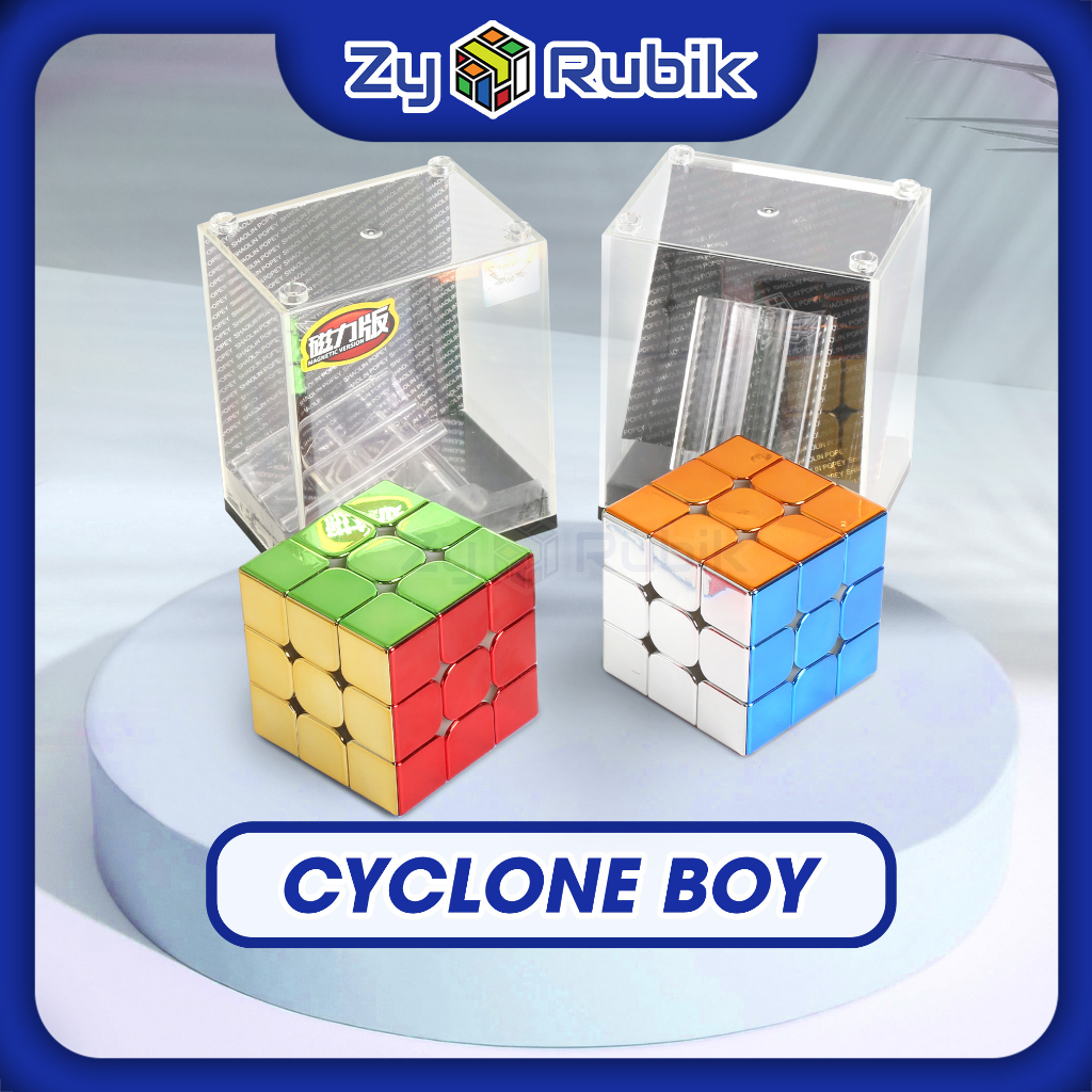 Rubik 3x3 cyclone boys metallic 3x3 có nam châm không nam châm - rubic mạ vàng kim loại 3x3 - zyo rubik