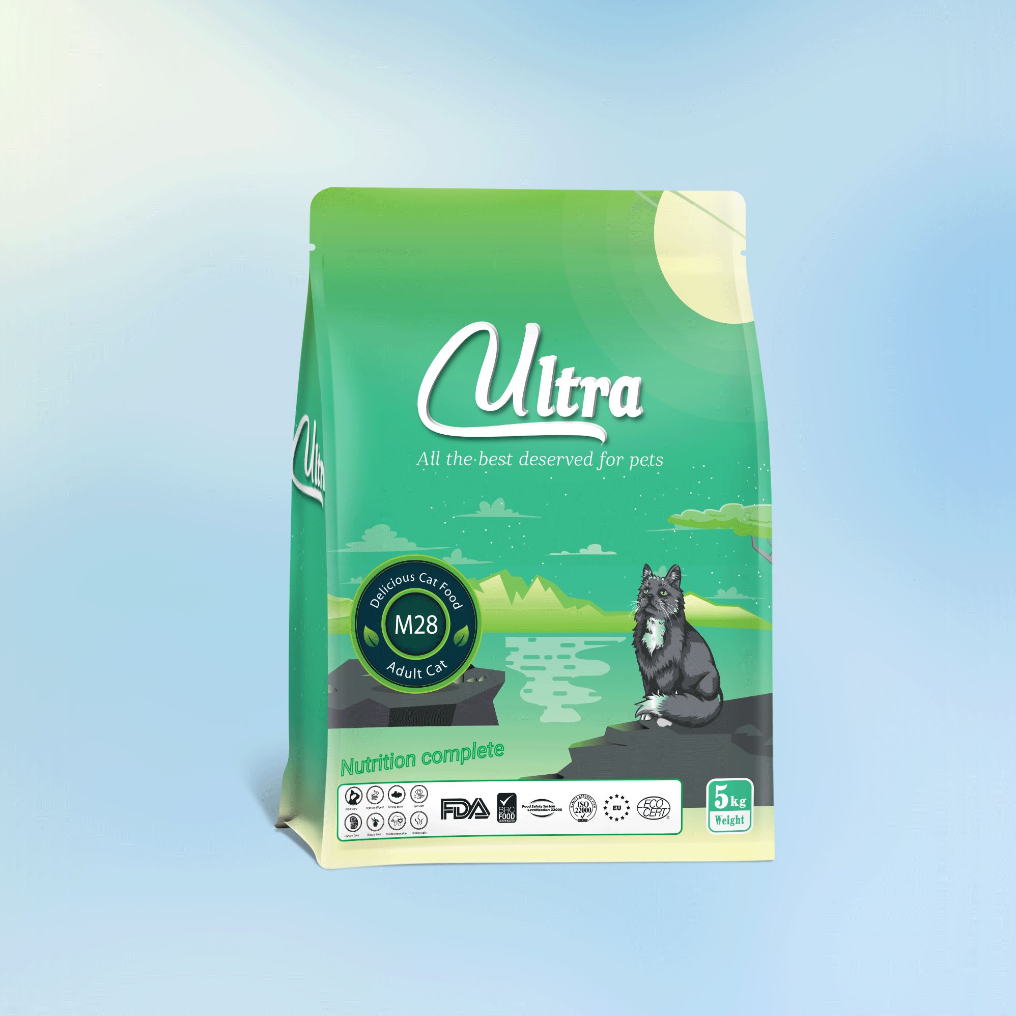 Thức ăn hạt cho mèo trưởng thành Ultra M28 túi 5kg