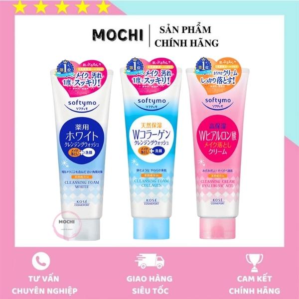 Sữa rửa mặt trắng da kose softymo 220g nhật bản