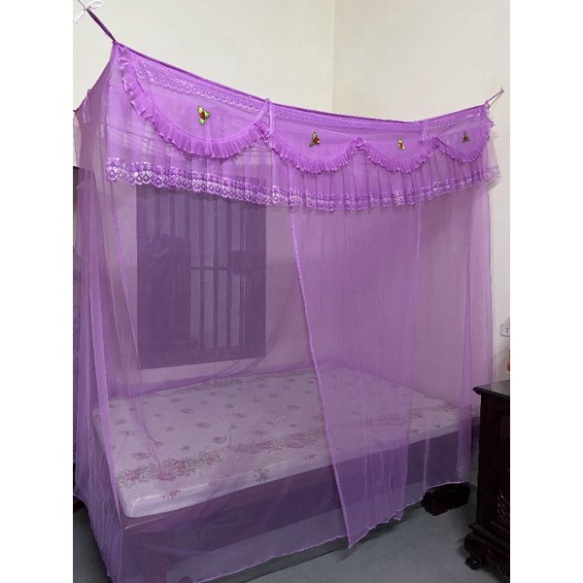 Mùng ngủ cao cấp ren lạnh thái có cửa