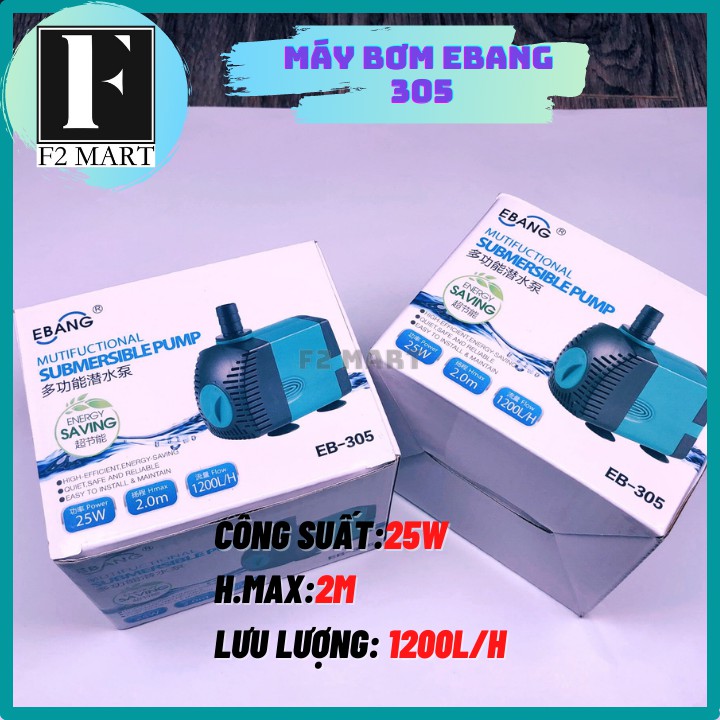 Máy bơm ebang 305-25w, máy bể cá đa chức năng