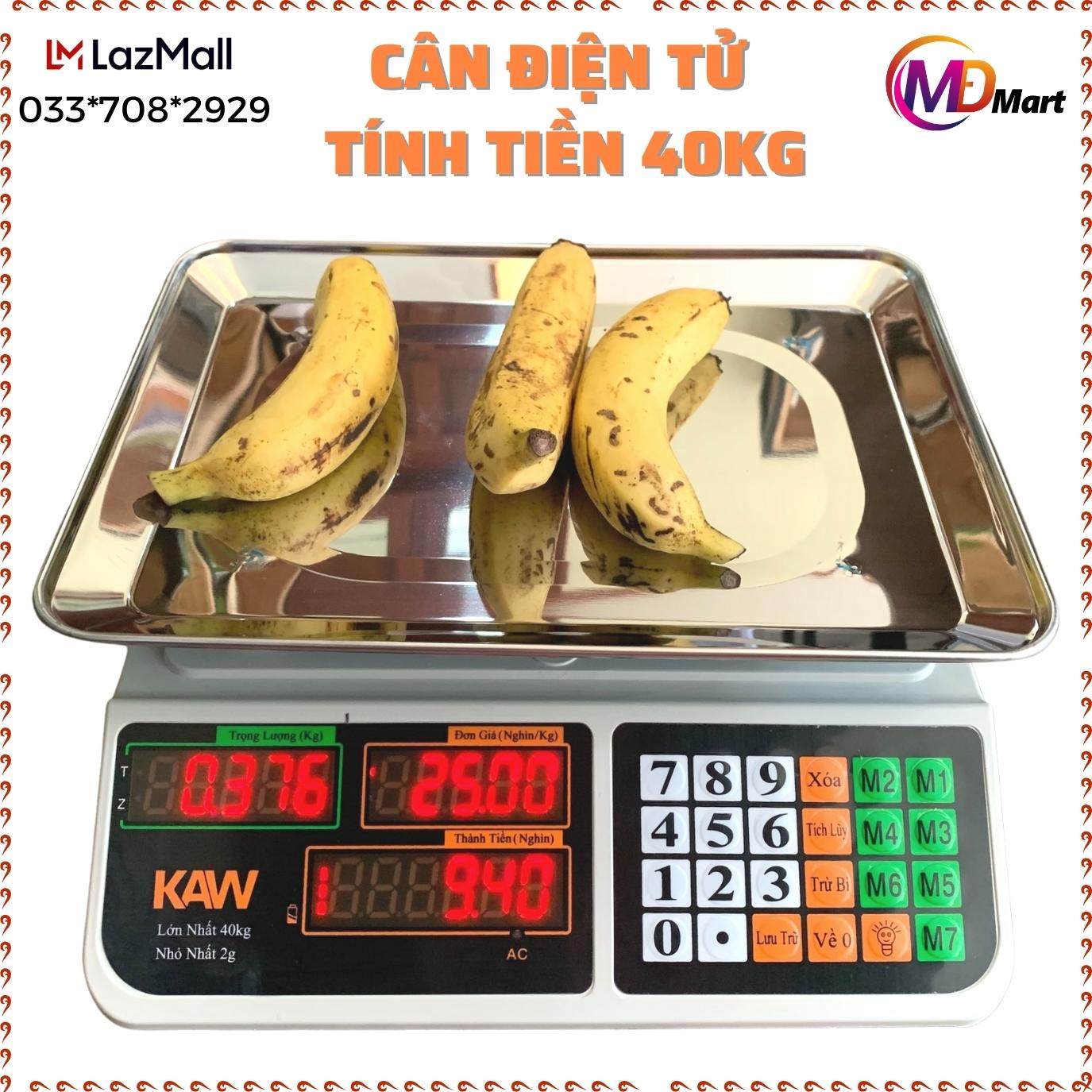 Cân điện tử tính tiền chống nước, cân tính tiền điện tử, cân điện tử tính tiền - cân điện tử tự tính tiền sạc pin 40kg chính xác, chát liệu bền bỉ, đầy đủ chức năng tính giá, cộng dồn, trừ bì, bảo hành 1-1 toàn quốc