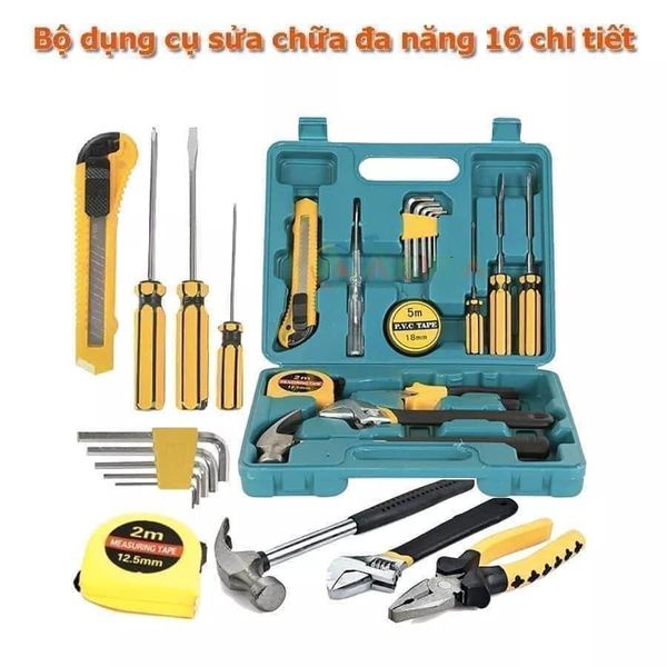 Bộ dụng cụ sửa chữa đa năng SSR 16 chi tiết full hộp đựng