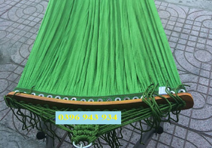 Võng lưới cán gỗ bản to đại